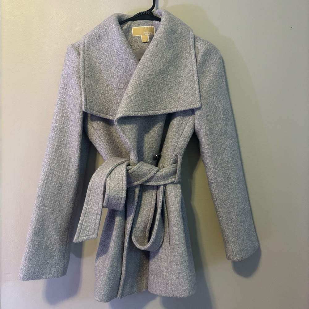 Michael Kors Wool Belted Coat - Picture 2 of 3